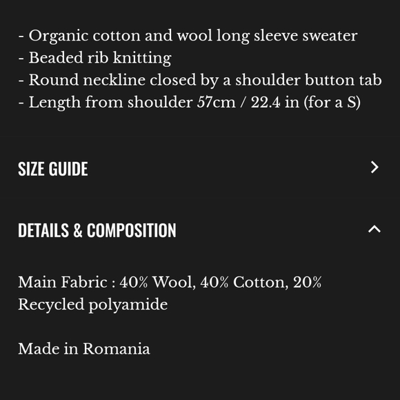 Sezane Darius Organic Cotton and Wool  Long-Sleeved Jumper - Picture 4 of 10